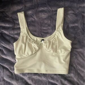 Green Cropped Tanktop